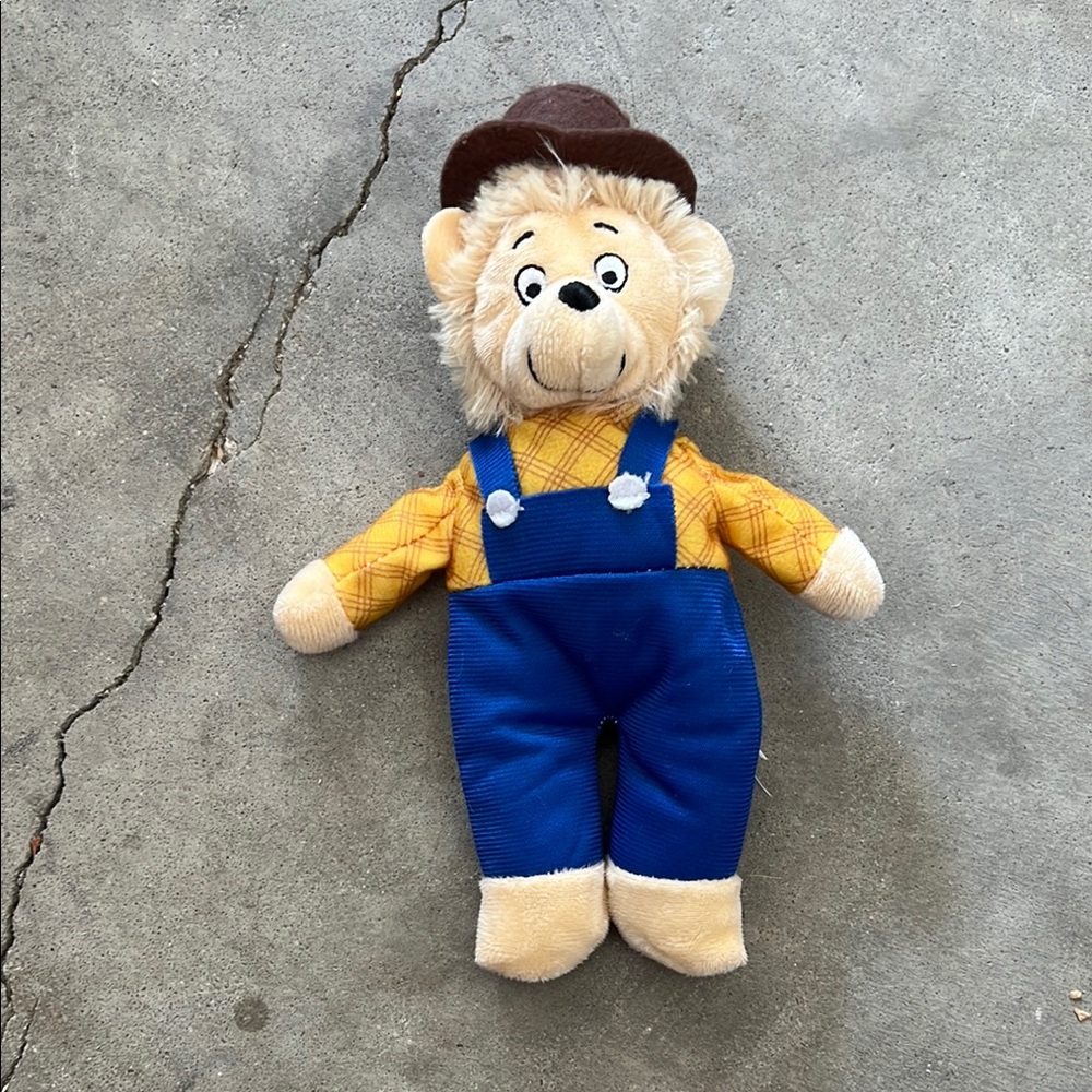 10” Berenstain Bear in Blue Overalls